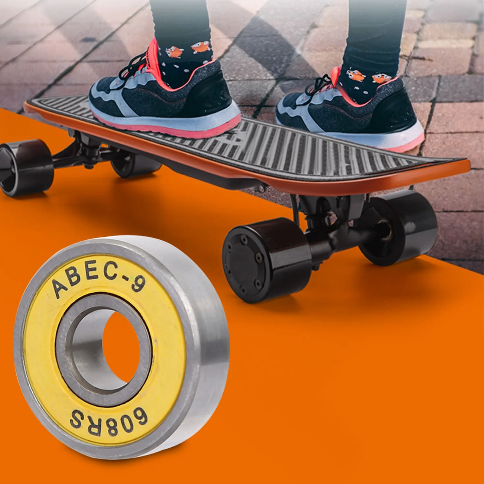 

Комплект из 8 миниатюрных шарикоподшипников 608 для скейтбордов и самокатов