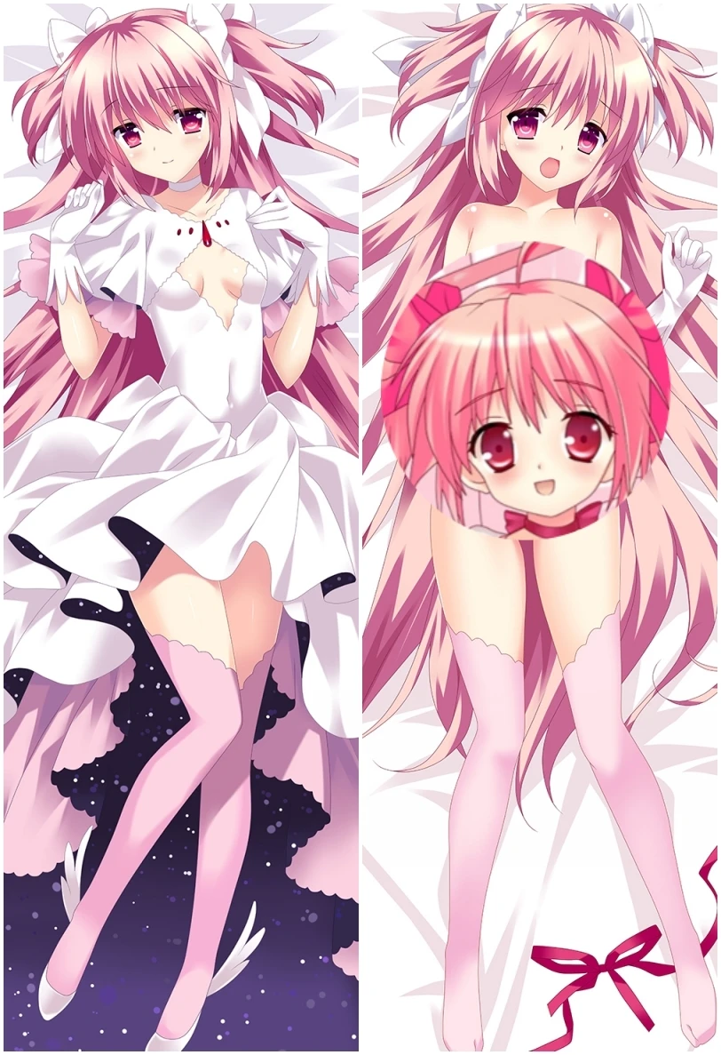 Kaname Madoka Anime Cosplay Dakimakura poszewka na poduszkę obejmująca Body rekwizyt