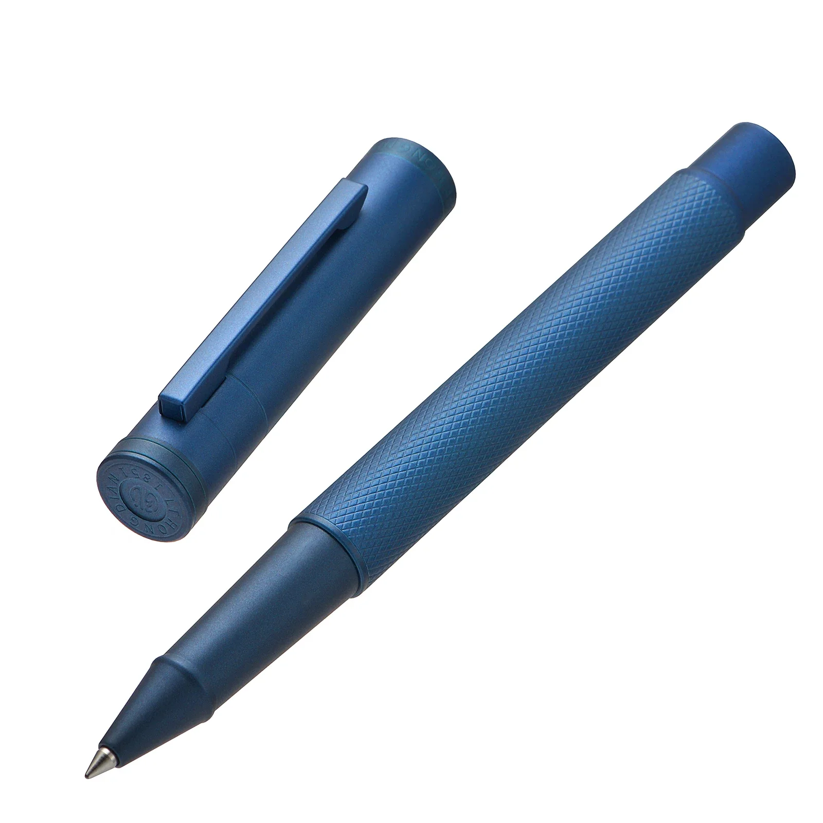 HongDian Dark Blue Forest Roller Pen Signature Pen Beautiful Tree Texture Smooth 0.5mm Point Writing Gift Pen for Business Home