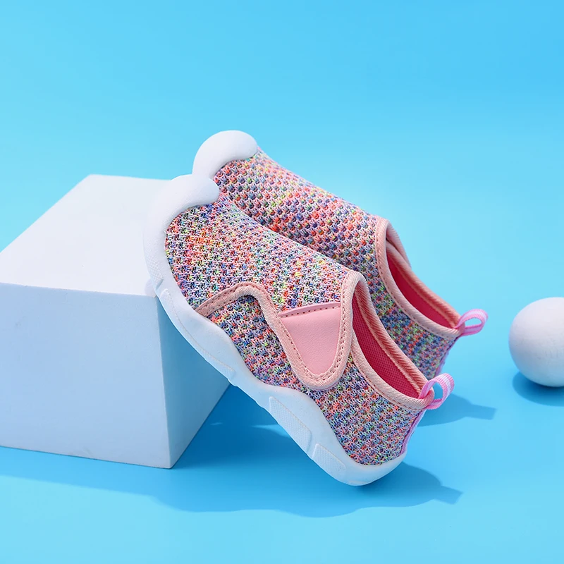 أحذية رياضية للأطفال جيدة التهوية ، أحذية شبكية غير رسمية ، مانعة للانزلاق ، مقاومة للاهتراء ، أولاد وبنات