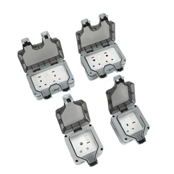 Danni IP66 Chuva Prova Carregamento Soquete Chuva Prova Respingo Ao Ar Livre Internacional Universal Usb Tomada, saída À Prova D 'Água