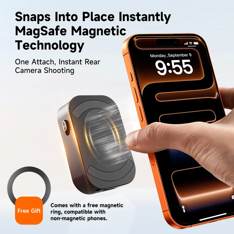 Magnetic Selfie Companion Mobile Screen Mirroring Device Rear Magnetic Mount For Photography Selfie Display Remote Photo Capture