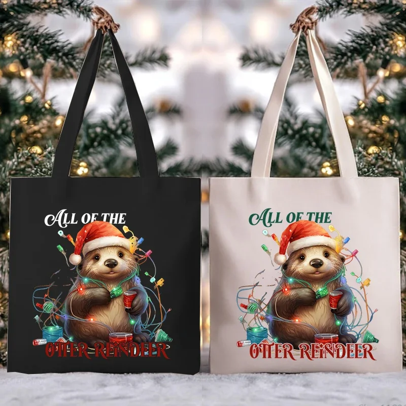 Women Christmas Animal Tote Bags 