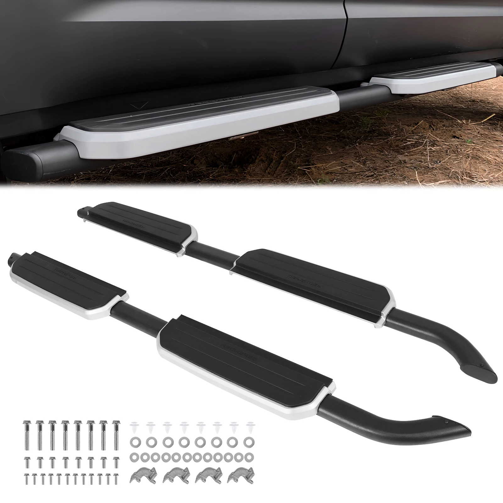 For 2020-2024 Land Rover Defender Side Step Bars Wear Resist Side Step Boards High Load-Bearing Auto Repairing Accessories