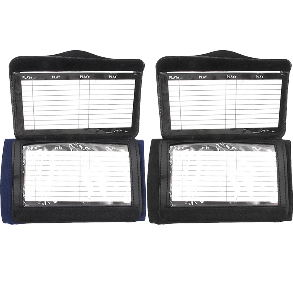 2 Pcs Football Accessories Armband Playbook Wristband Training Equipment Wristbands Athletic Tape Polyester