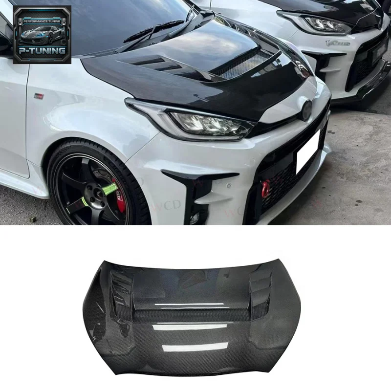 

2020-2023 for Toyota GR for Yaris Mxpa12 Gxpa16 Carbon Fiber VRS Style Front Engine Hood Bonnet with Vent Cover Bodykit New