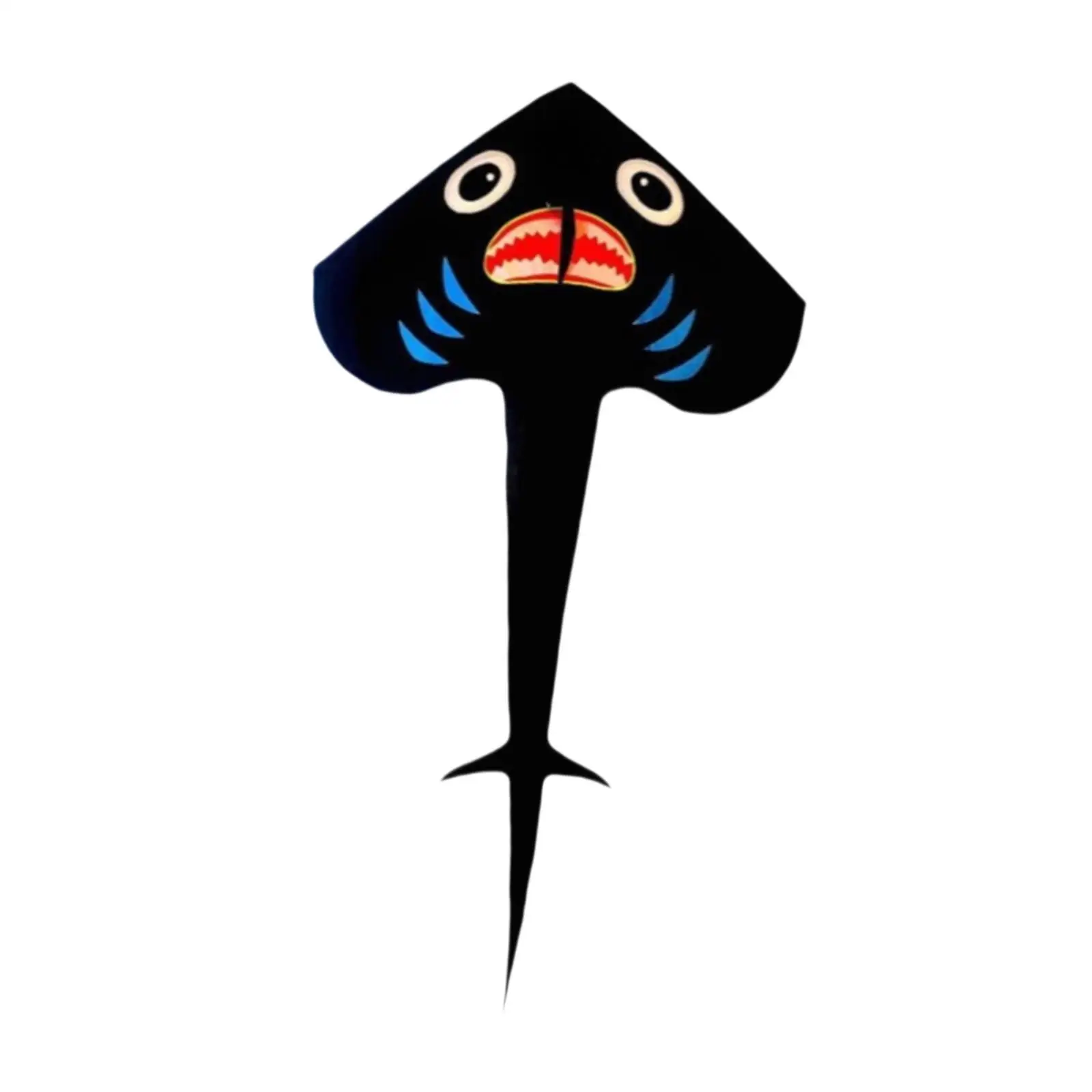 

Воздушный змей в форме акулы в форме ската, однолинейный воздушный змей для начинающих парков, задний двор