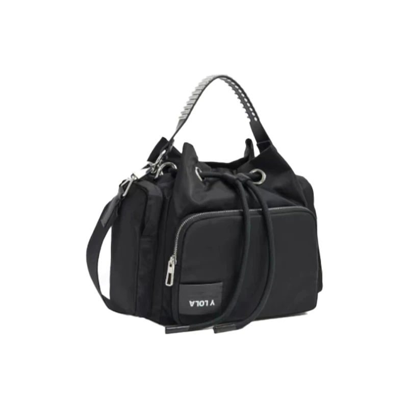 Spanish niche brand black simple large-capacity handbag, classic and fashionable, unisex