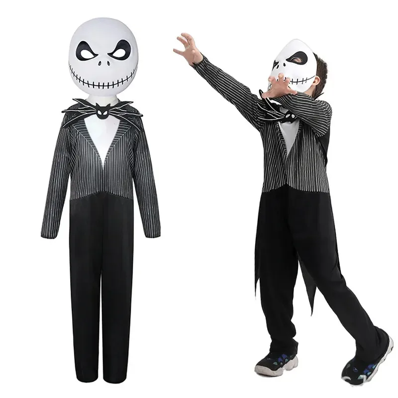 Kodiak 2025 Animation Kids Costume Boys The Nightmare Before Christmas Cosplay Child Bodysuit Suit Hallowee 2025 New