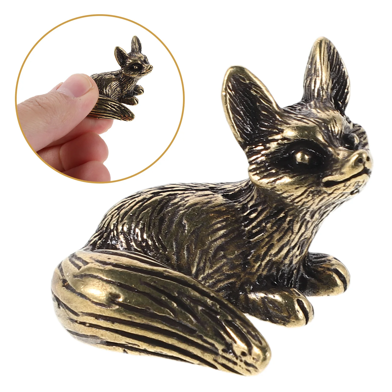 

Vintage Brass Fox Shape Cabinet Pulls - Animal Drawer Handles for Dresser Closet Cupboard Furniture Hardware Retro Knobs