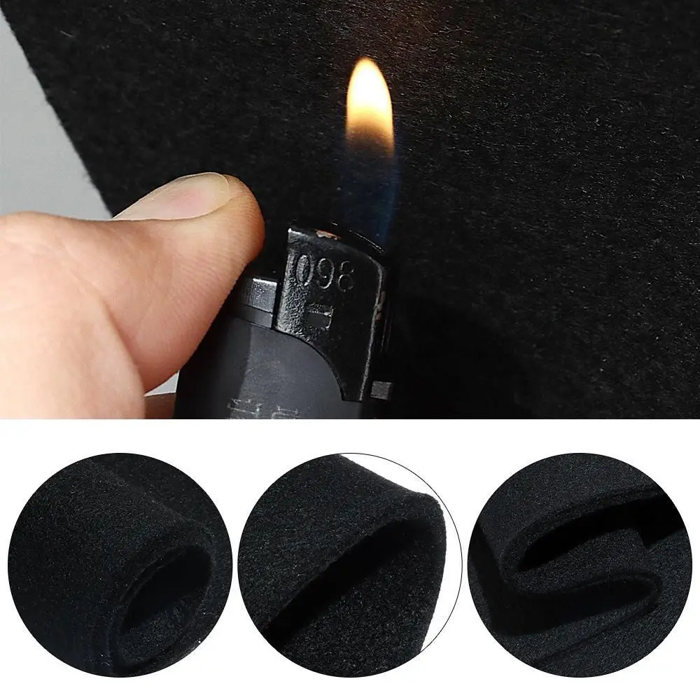 Black Carbon Fiber Felt Felt Fireproof Torch Shield Mat High-temperature Resistant Flame-retardant Soldering Protective Pad