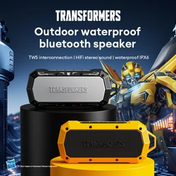 TRANSFORMERS Głośnik TF-Y10 Zewnętrzny przenośny głośnik Długotrwały subwoofer Bluetooth V5.4 IPX 6 Wodoodporny odtwarzacz Wybór