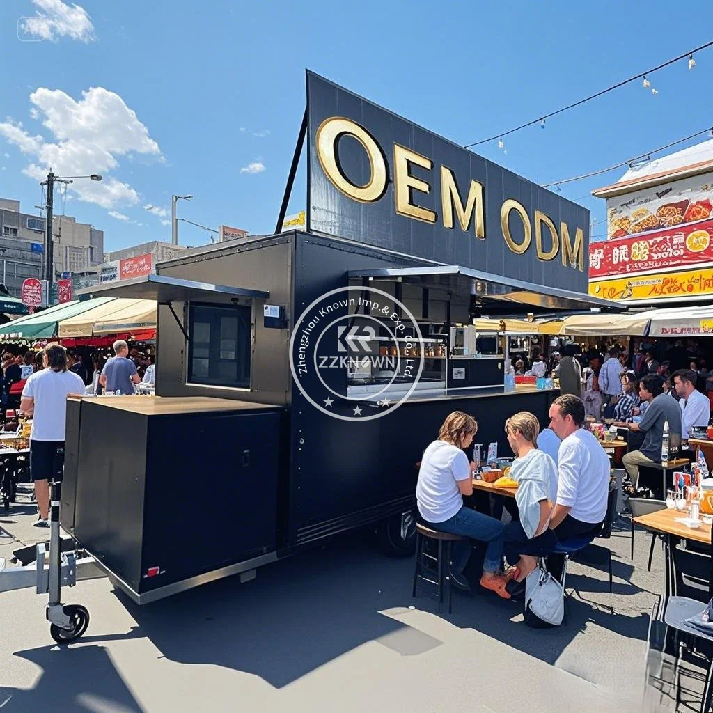 

Multifunctional US Standard Food Trailer Coffee Bakery Concession Beer Bar Pizza BBQ Truck with Full Kitchen equipment
