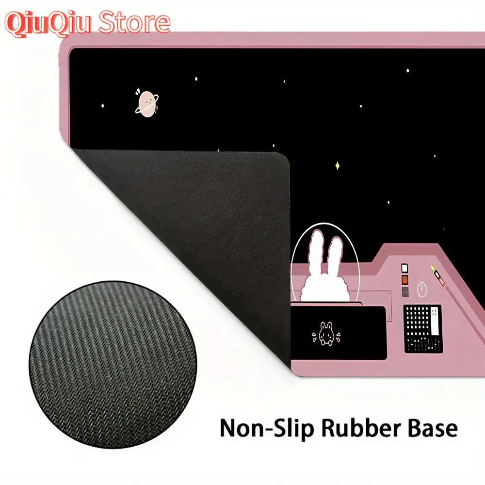 Coelho bonito jogo mouse pad playmat mouse grande mousepad xl gaming borracha bloqueio monitor mesa portátil tapete computador gamer trabalho escritório