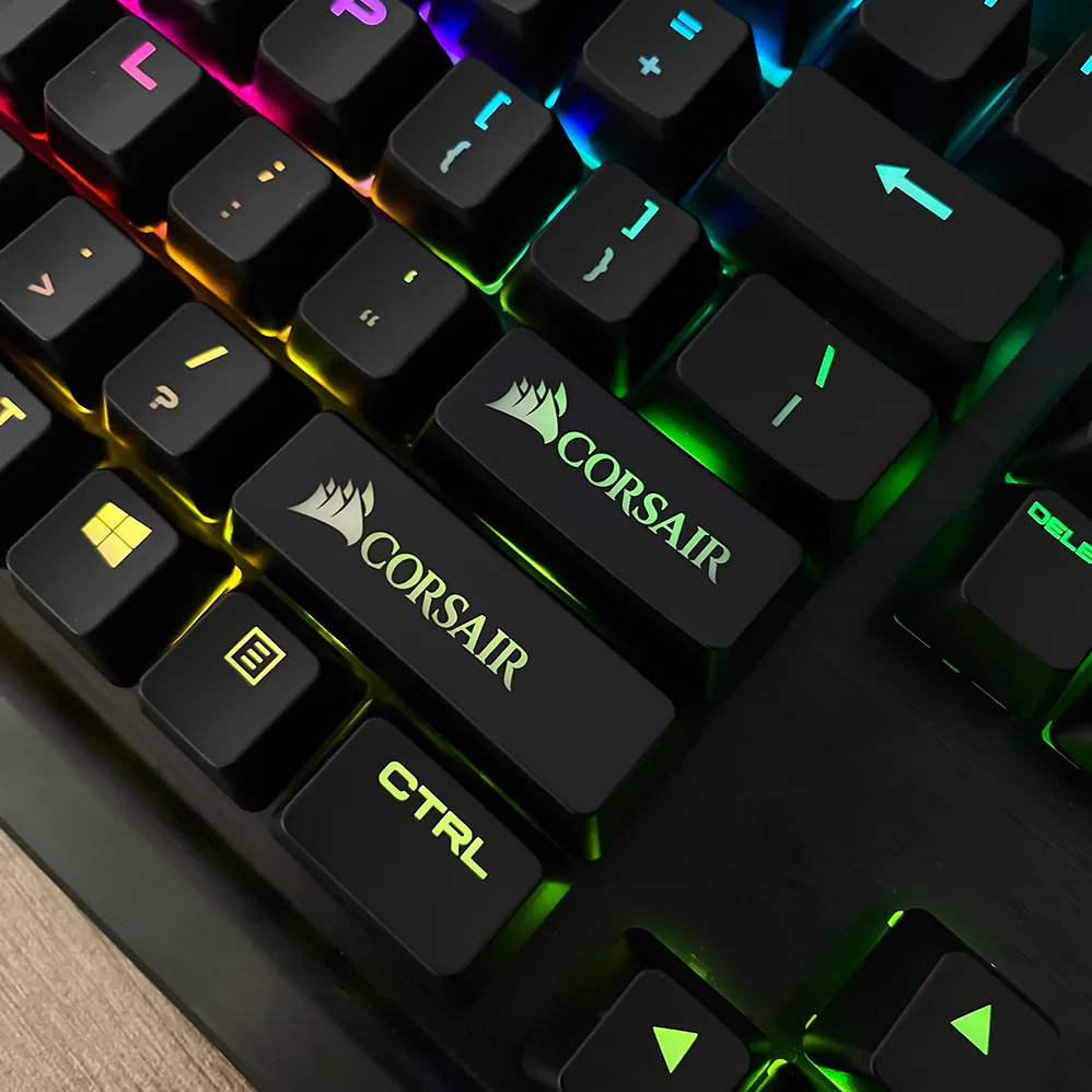 Transparent 104 key original full set keycaps suitable for Corsair K70/K68/RGB/K95/LUX mechanical gaming keyboard