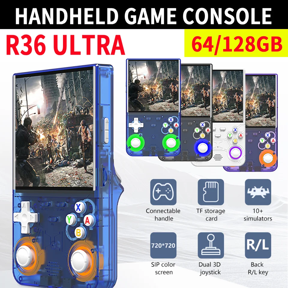2025 New R36 ULTRA Handheld Game Console Open-Source Console 4.0