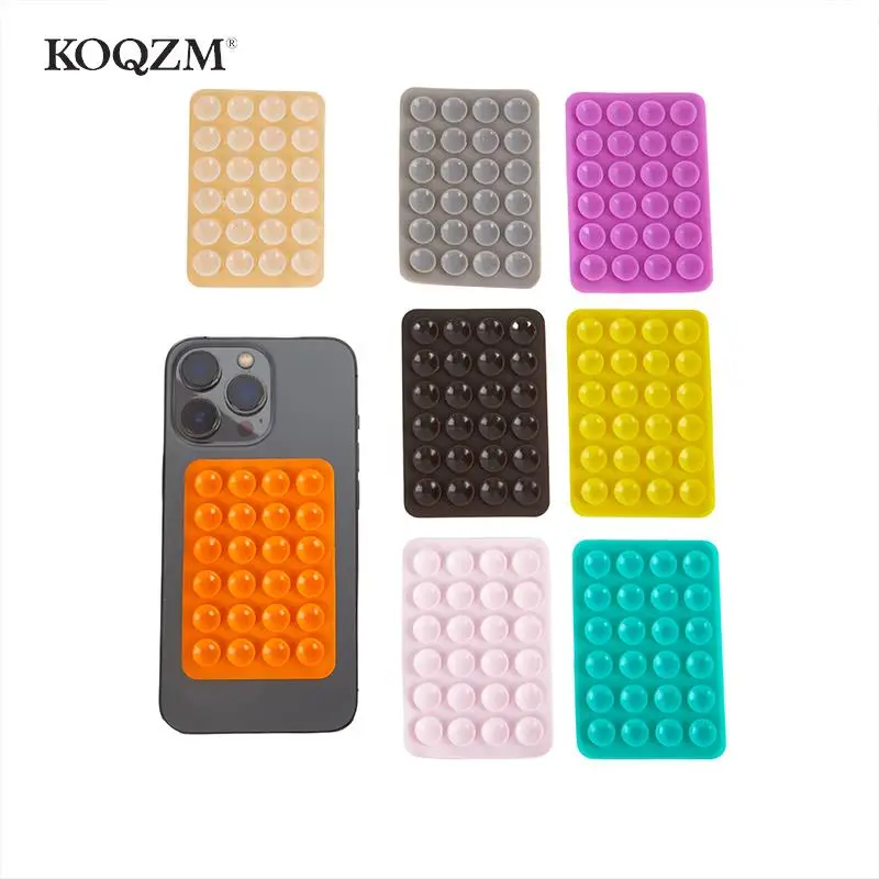 Silicone Suction Pad Back Sticker Suction Cup Phone Holder Silicone Cup Mat Smartphone Wall Stand Fixed For Glass Ceramic Tiles