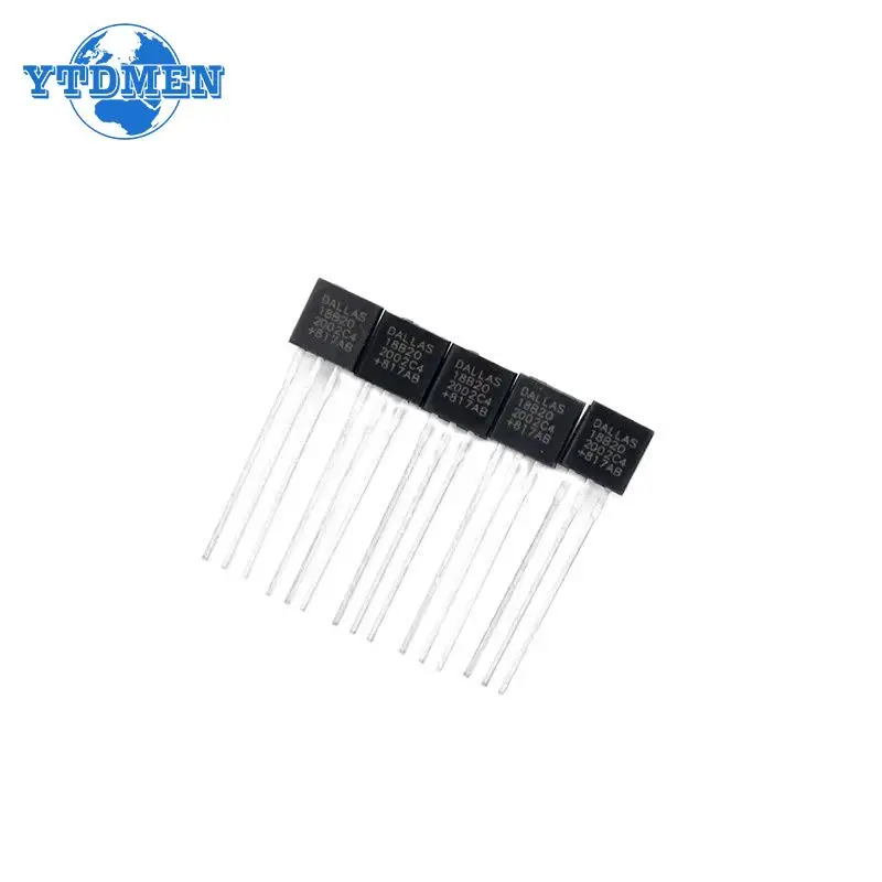 5/10PCS DS18B20 Temperature Sensor 18B20 TO-92 Programmable Digital Thermometer Sensors Chip for Arduino