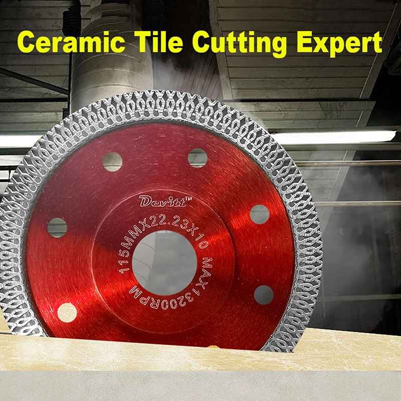 

115mm Diamond Dry Cutting Blade Disc Porcelain Ceramic Tile Turbo Thin Stoneware