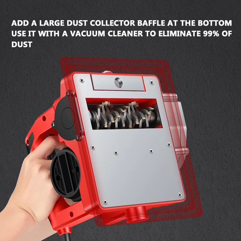 New Wall Planing Machine 4580W Electric Putty Shovel Artifact for Polishing Dust-Free Walls Peeling and Planing Cement