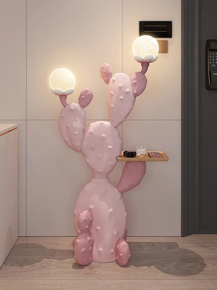 Statue de Fleur Cantique de 120cm, Décoration de Sol de Salon, Sculpture de Meuble TV, Rangement de Canapé, Lampe de Lune de Chambre à Coucher, Cadeau d'Ornement