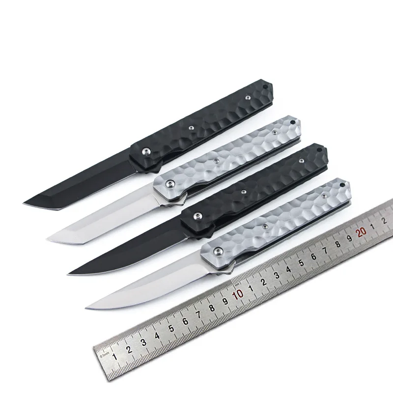 1 قطعة سكين للفرد الفولاذ المقاوم للصدأ سكين جيب المهنية السكاكين في الهواء الطلق مثالية للقطع اليومي والتخييم في الهواء الطلق والمشي لمسافات طويلة