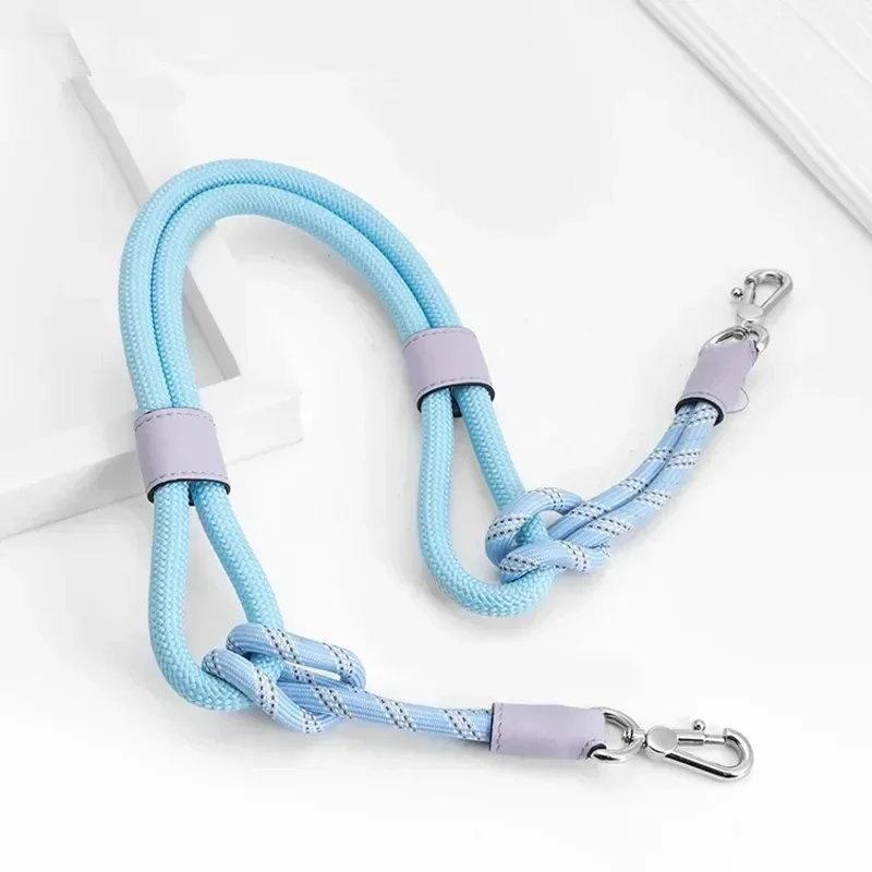 Long Woven Rope Bag Straps And Punch-Free Buckle Set For Longchamp Short Handle Shoulder Handle Bag DIY Accessorie