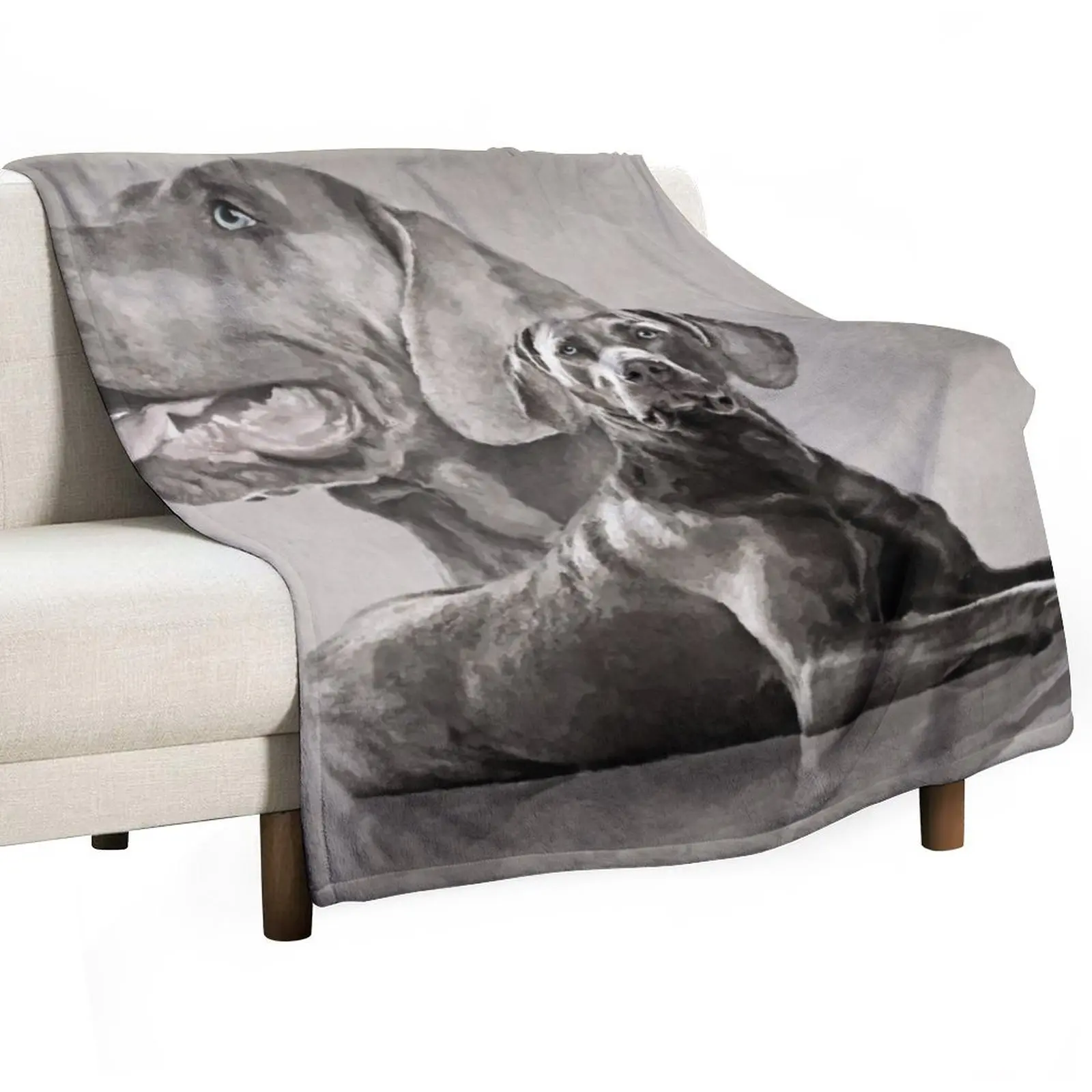 Weimaraner Dogs Collage #2 Throw Blanket Luxury St for winter warm winter Large Thins Moving Blankets