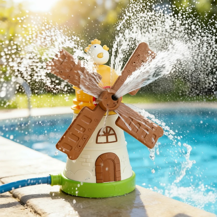 

Rotating Windmill Water Sprinkler Spray Pool Party Garden Beach Park Backyard Outdoor Water Play Children's Toys for Kids Gifts