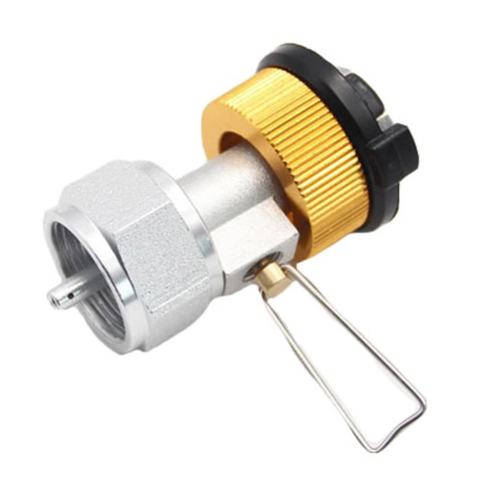 

Propane Tank Adapter Gas Charging Valves Aluminum Alloy Converter Cylinder Bottle Adaptor BBQ Stove Accessories Camping Hiking