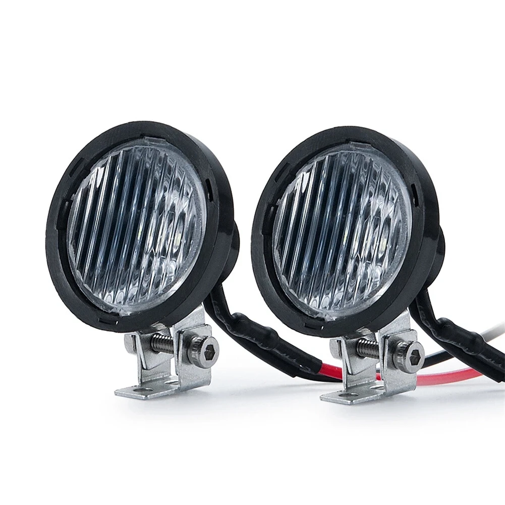 

2PCS LED Lights Headlights Spotlight for 1/8 1/10 RC TRX4 TRX6 Axial Redcat RR10