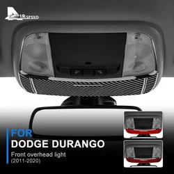Real Carbon Fiber For Dodge Durango 2011 2012 2013 2014 2015 2016 2017 2018 2019 2020 Front Overhead Light Sticker Car Trim