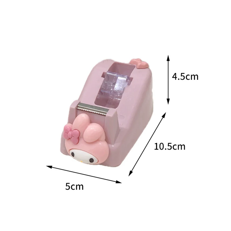 Sanrio Hello Kitty Cinnamoroll Cartoon Anime Mini Tape Cutter Cute Cartoon Students Handmade Tools Non-slip Tape Dispenser