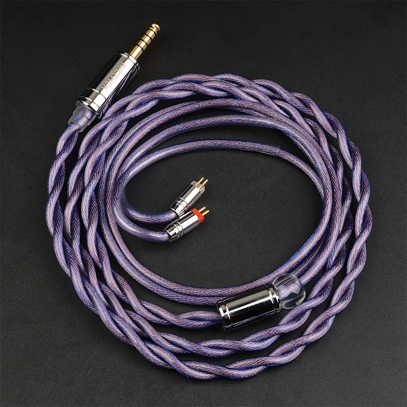 Imagem -06 - Nicehck Purplegem Hifi Cabo 7n Occ Mais Prata Banhado Occ Substituir Fio 4.4 mm Mmcx 0.78 mm 2pin para Blessing3 Mk4 Kima Hexa Sa6 Iem