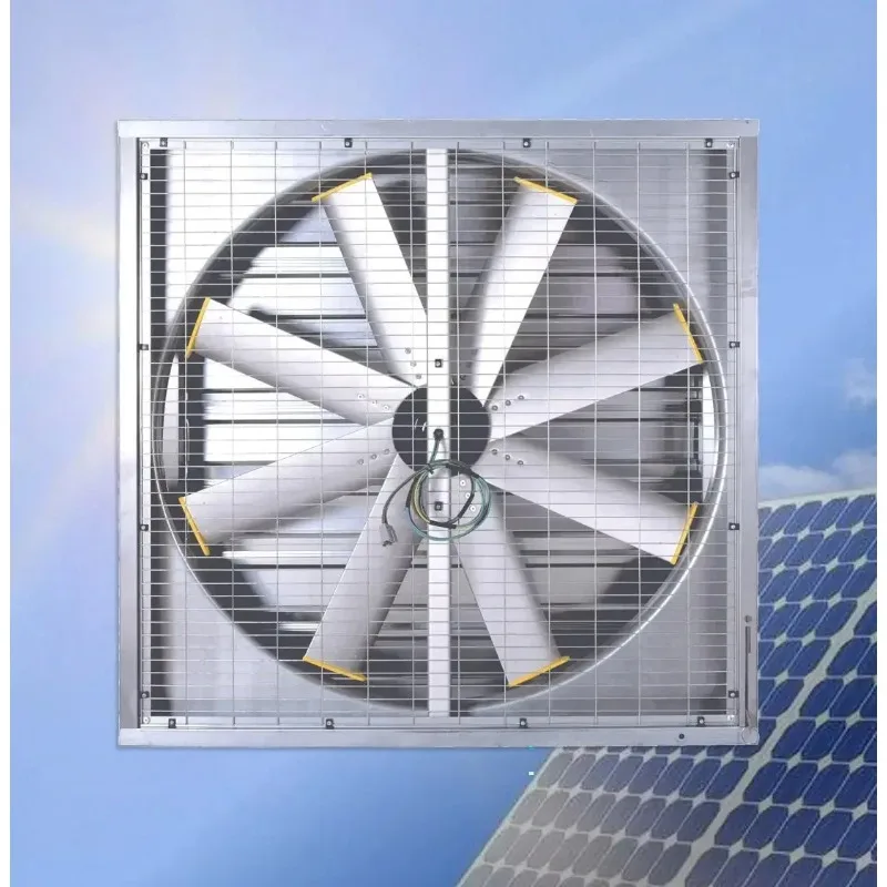Hot salesDirect Drive Window Exhaust Fan with Shutter for Poultry Farm Cow House Solar Energy Factory Cooling System Ventilation