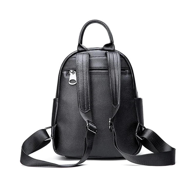 2023 New Fashion Luxury Brand Genuine Leather Women Backpacks Female Real Natural Leather Ladies Girl Student Casual Backpack