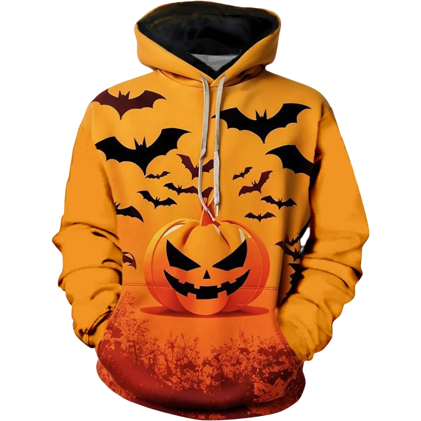 

Хэллоуин Карнавал Выпускной Повседневный Повседневный 2025 Новый Пуловер с капюшоном Хэллоуин 3d Печатный Тыквенный Узор Пара Мужчины Женщины Взрослые