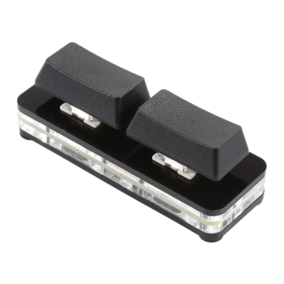 ATP-2 Key Custom Shortcut Keyboard USB Hot Swappable Mechanical Shaft Wired Enter Space Custom Screen Cut Keyboard,Black