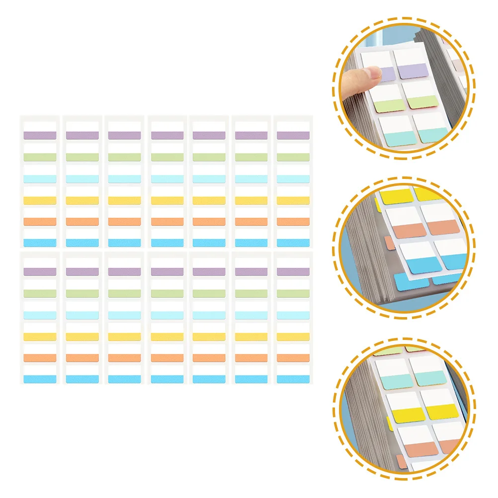 300 قطعة علامات تبويب مؤشر لزجة علامات الصفحة الملونة علامات تبويب الكتب سهلة التقشير قابلة لإعادة موضعها لمكتب المدرسة المنزل تسليط الضوء على الملفات