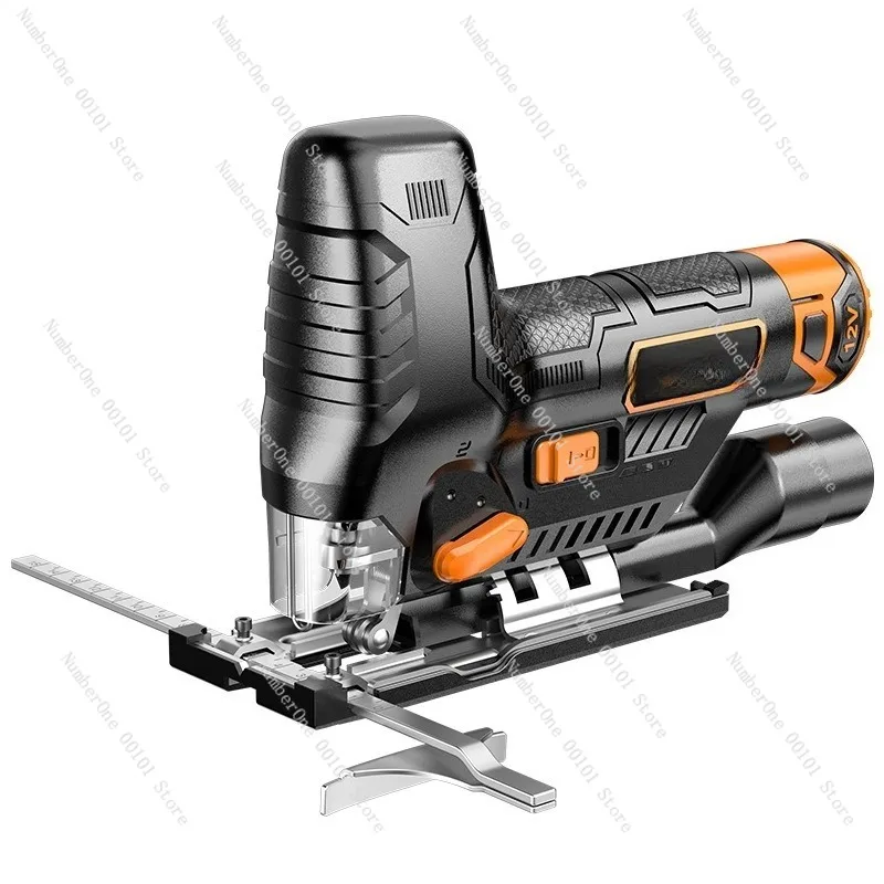 Compact Cordless Jigsaw Multi Function Electric Saw Mini Handheld Lithium Woodworking Cutter for Wood Board Curve Line Cutting