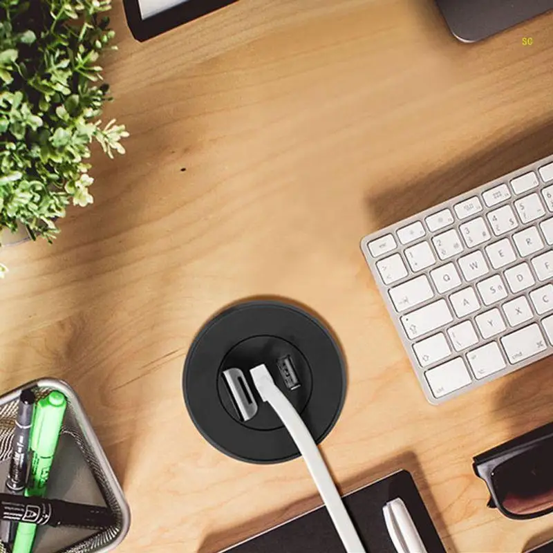 2-дюймовый разветвитель USB 2.0 с 3-портовым концентратором для подключения мобильных телефонов, планшетов, подходит для стола,