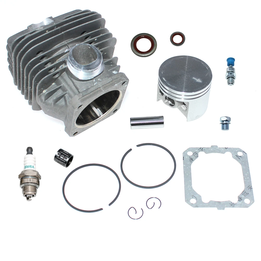 Nikasil Cylinder Piston Kit 50mm With 12mm Pin Fit For Stihl 044 044C 044W 044R MS440 MS440C MS440D MS440N MS440R MS440V