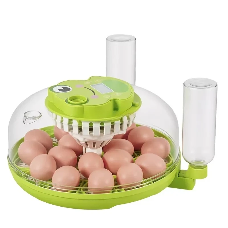 Dual Power 12V 220V Egg Incubator for Poultry Chicken Bird Hatching Automatic Temperature Control Hatchery Machine