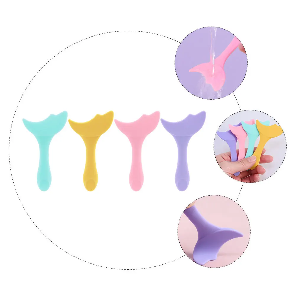 Plantilla de delineador de ojos de silicona, herramientas de ayuda, forma de ojo curvada, aplicadores de maquillaje ligeros, máscara de sombra de ojos para cejas, 4 Uds.