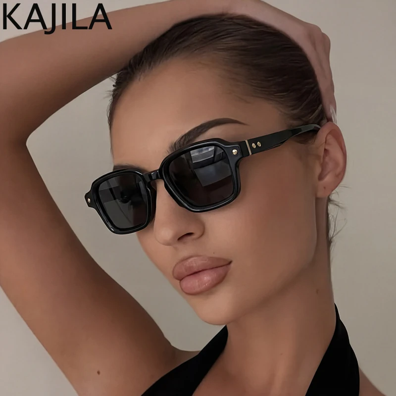 

Photochromic Square Sunglasses Women 2026 Luxury Designer Vintage Black Frame Retro 90S Rectangle Sun Glasses Driving Shades