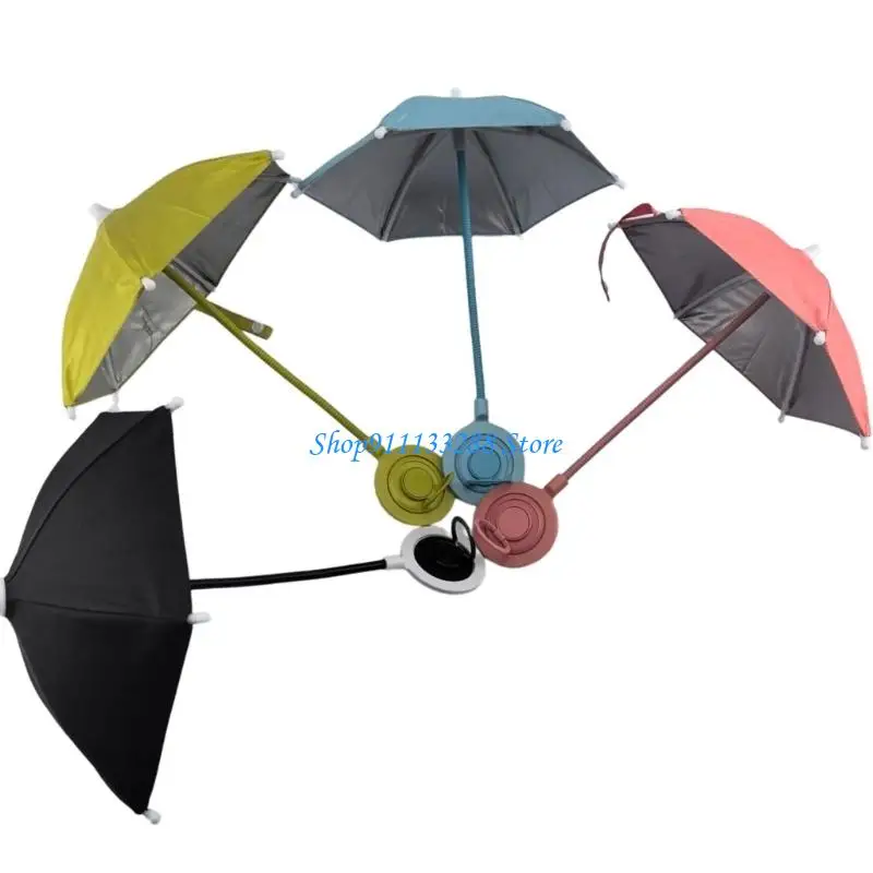 G88D Umbrella Phone Stand for Sun Protections,Adjustable Sun Shade for Smartphhone Heat-Resistant