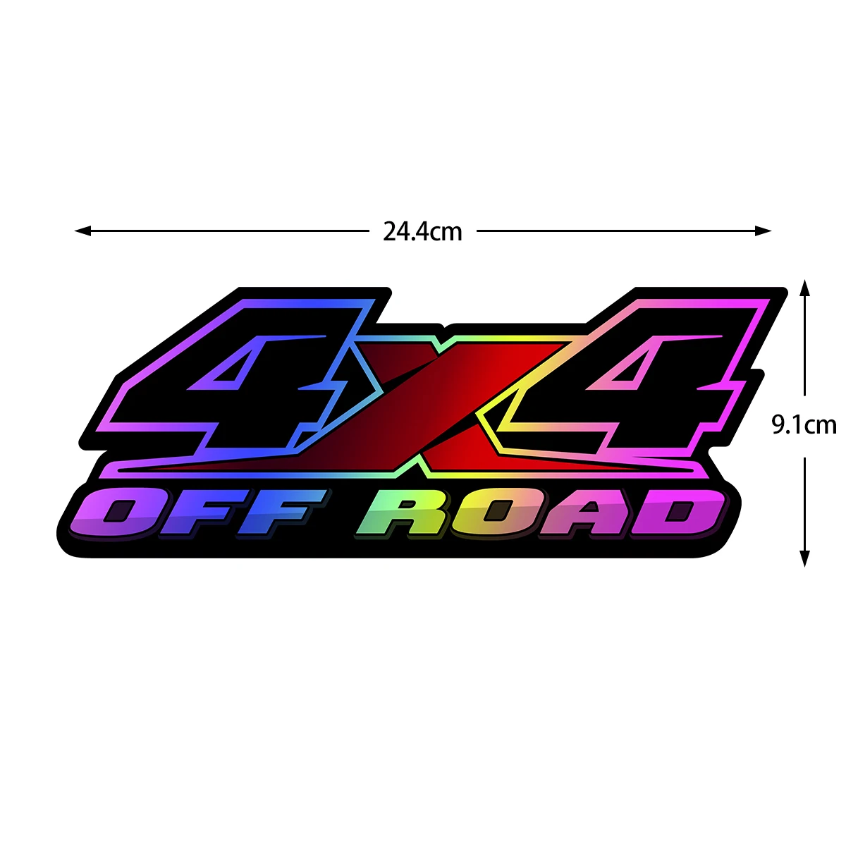 1Pc 4X4 OFF ROAD Waterproof Sunscreen Vinyl Sticker Decals For Car Truck Motorcycle Auto Body Rear Window Bumper