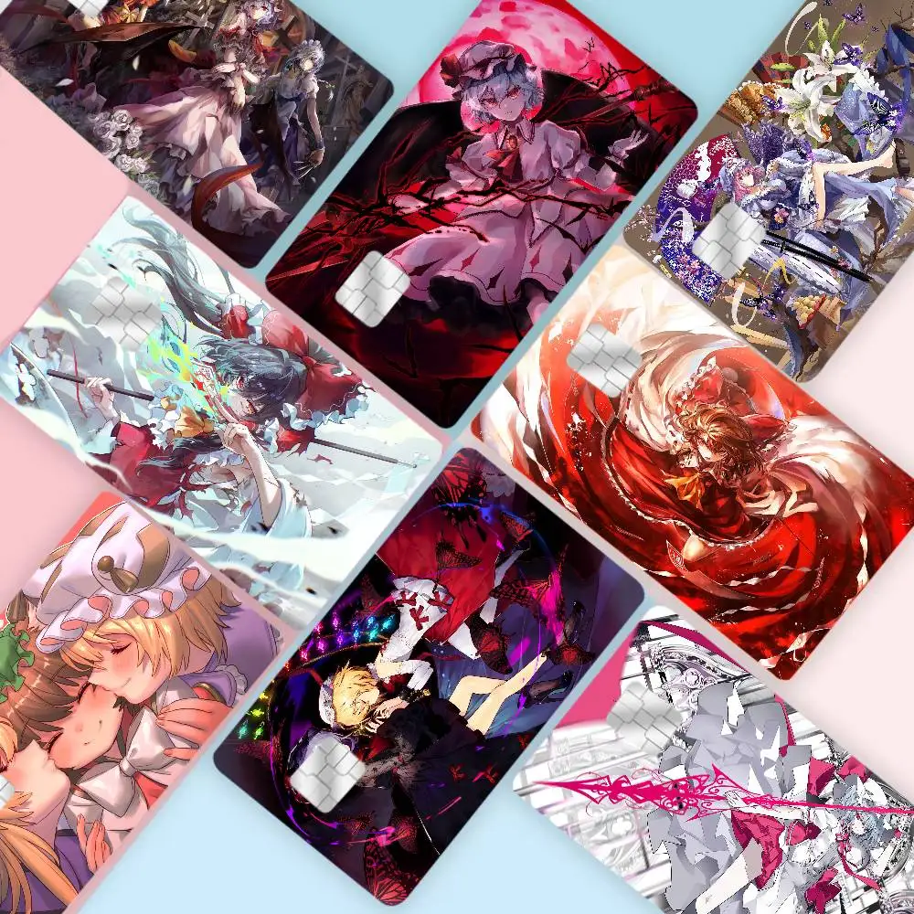 Touhou Project Anime Game Anime Sticker Film Skin Cover Case For Small Large No Chip Debit Credit Card Front Side