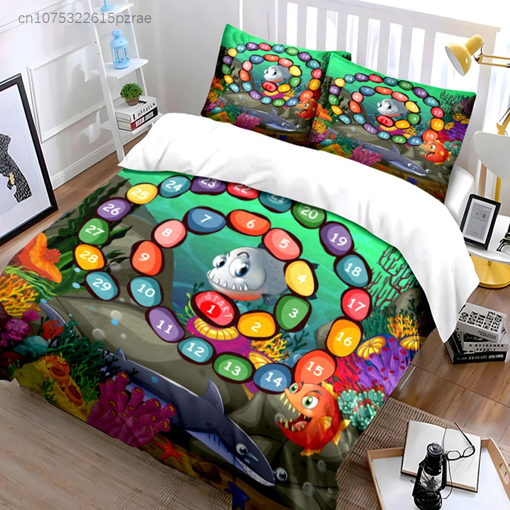 "Underwater Adventure Game Set" Multiple Sizes kid's And adults' Bedroom Exquisite 3PC Bedding set, Gift