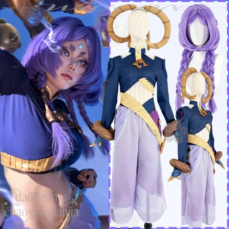 ensemble-de-cosplay-legends-yunaraa-uniforme-de-combat-chinois-retro-haut-court-pantalon-couvre-chef-en-fourrure-tenue-de-noel